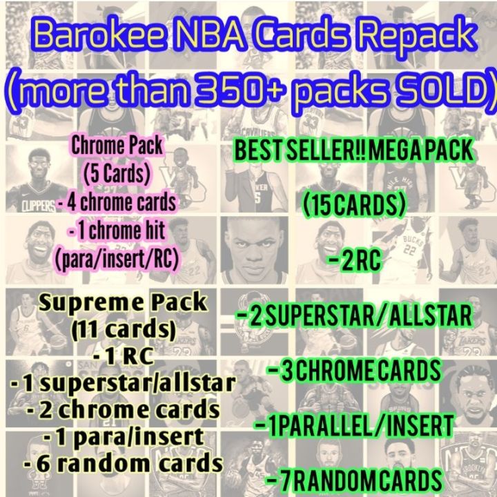 BEST NBA CARDS REPACK (Chrome SUPREME MEGA Pack) Lazada PH