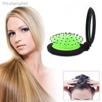 1pcs Airbag Massage Hair Brushes Folding Comb With Mirror Travel Accessory Portable Folding Mini Round Massage Comb For Girls