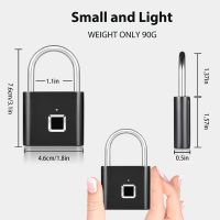 สมาร์ทล็อคดิจิตอลลายนิ้วมือล็อคประตู Keyless กระเป๋ากระเป๋ากุญแจ USB ชาร์จไฟฟ้า Biometric สำหรับตู้เก็บของโรงเรียน