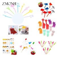 Mini Animal Farm Cartoon Fruit Fork Food Selection Children Snacks Cake Dessert Food Fruit Fork Picks Party Decoration Supplies