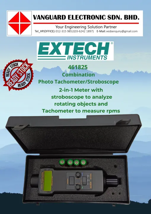 Extech Combination Photo Tachometer Stroboscope 461825 Lazada