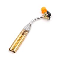 Jet Flame Torch Double Tube Brazing Gas Blowtorch for BURNER Outd Drop Shipping