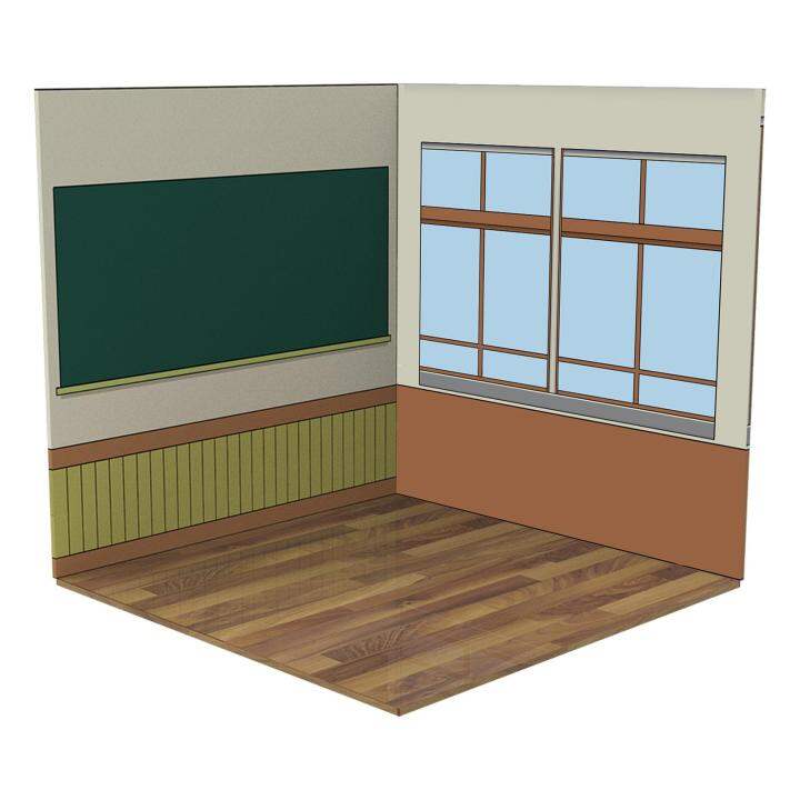 BolehDeals 2ชิ้น1/12 Scale Background Diorama ที่เก็บข้อมูลพื้นหลัง ...