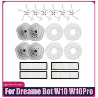 18PCS for Dreame Bot W10 W10Pro Vacuum Cleaner Accessories Side Brush HEPA Filter Mop Cloth Cleaning Replacement Parts