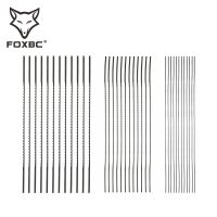 ‘；。、】= FOXBC 12Pcs 130Mm 5 Inch Plain End Scroll Saw Blades 10/12/28 TPI Power Tools Accessories For Woodworking DIY