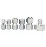 Fit Tube O/D 3-12mm To 1/8 1/4 3/8 1/2 BSPP M10/M14/M16/M20 Female 304 Stainless Ferrule Pneumatic Air Compression Fitting