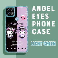 Kingsons สำหรับ OPPO A12 A12E A15 A12S A15S เคสนิ่มใส่โทรศัพท์ Kuromi ยางคลุมทั้งหมดกล้องป้องกันเคสป้องกันการกระแทกออกแบบ