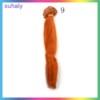 xuhaiy 20cm หนา NATURAL Color CURLY Doll wigs สำหรับ1/3 1/4 1/6 BJD DIY Doll hair