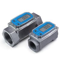 1นิ้ว/1.5นิ้ว Turbine Water Flowmeter พร้อมจอแสดงผล LCD แบบดิจิตอล,ดีเซลเบนซิน Water Flow Meter ด้าย Fuel Transfer Meter