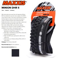 MAXXIS MINION DHR (M327RU) 27.5Er 26Er ไม่มียางในจักรยานเสือภูเขาเอ็มทีบี27Er ยาง29Er จักรยานดาวน์ฮิลล์ Am/fr