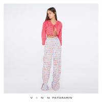 Vinn Patararin - Pants slit side Print Unisex - กางเกงขายาว ผ่าขาด้านข้าง