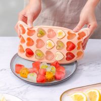 21 Grids Ice Block Mold Heart Shape Ice Tray Silicone DIY Handmade Ice Cream Chocolate Making Mould with Lid Ice Maker Ice Cream Moulds