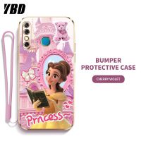 YBD LV ซิลิกาเคสโทรศัพท์เจลพร้อมสายคล้องสำหรับ Infinix Hot 8 Pro X650 X650C บางพิเศษพร้อมเลนส์ป้องกัน