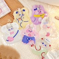 Cartoon Hand Warmer Mini Durable Hot Water Bag Portable Pocket Hand Feet Warming Transparent PVC Water Filled Hot Water Bottle