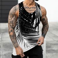 hot【DT】 Gym Clothing Beach Sleeveless Shirt Top Vacation Seaside Loose