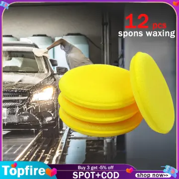 5/10Pcs Car Ceramic Coating Sponge Automobiles Glass Nano Wax Coat  Applicator Pads Sponges for auto waxing polishing car washers