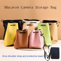 Camera Lens Bag Pouch Case for Canon Lens Nikon Sony Olympus Fuji DSLR Photography Accessories Shoulder Bag With Shoulder Strap