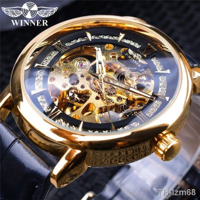 ⌚ นาฬิกา Winner watches style mens fashion leisure hollow out mechanical movement automatic mechanical watch mens watch