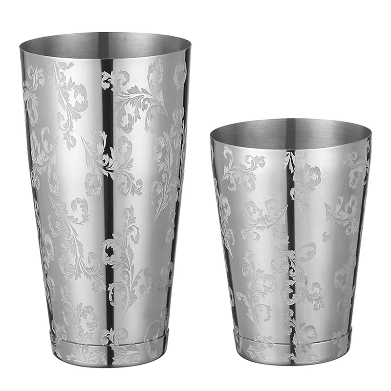 Bar tail Shaker Boston Shaker: 2-piece Set: 18oz Weighted & 25oz Weighted  Professional Bartender tail Shaker