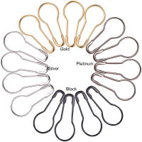 250 ชิ้น เข็มกลัดเหล็กทรงน้ำเต้า/ลูกแพร์ ก้นกลม ขนาด 21.5x9.5x0.7 มม. เลือกสี