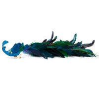 FMP Long Tail Peacock Xmas Tree จี้น้ำหนักเบาง่ายต่อการแขวนสำหรับในร่มกลางแจ้ง