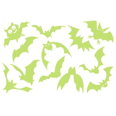 Halloween Wall Decals Waterproof Bat Window Decal Wall Stickers Wall Stickers Scary Decorations for Door Wall Window Halloween Party Supplies liberal