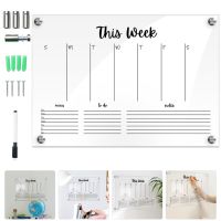 Weekly Planner Board Simple Memos Boards Magnetic Calendarss Creative Erasable White Practical Students The Sign Adornments