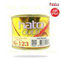 HATO สีน้ำมันอะคริลิคแท้AG-123 สี GOLD  (สีทองคำเปลว)   ขนาด1/4 ปอนด์