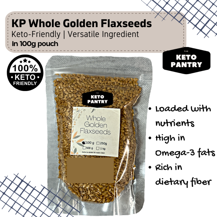Whole GOLDEN Flaxseeds (Flax Seeds) 100g KETO Friendly Lazada PH