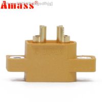 5 / 10 / 20 / 50 pcs AMASS XT60E-M Brass Gold Plated Male Plug Screws Lipo Battery Mountable Connector For RC Battery And Motor