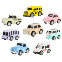 4ชิ้น/เซ็ต Alloy Mini Diecast รถโรงเรียนคลาสสิกรถยนต์ของเล่นโมเดลยานพาหนะสำหรับชายคอลเล็กชันเด็กการศึกษาตุ๊กตาของขวัญ