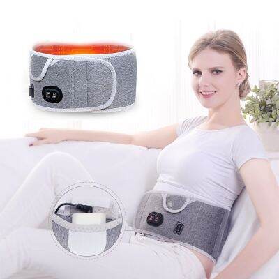 Electric Waist Massage Red Light Heating Vibration Massage Waist Belt for Back Period Cramp Massager Relieve Pain Lumbar Spine