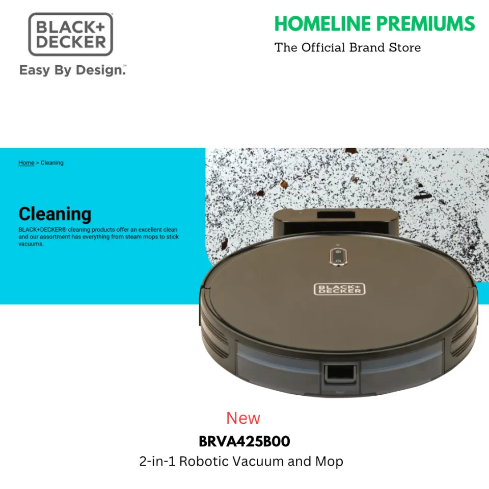 BLACK & DECKER BRVA425B00 2 In 1 Robotic Vacuum & Mop / robot vacuum cleaner  / vacuum cleaner robot / robot vacuum