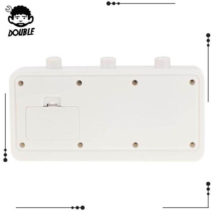  double retro style flip clock digtal flip day date time display