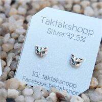 ต่างหูหน้าแมวเงินแท้92.5% Earring silver925