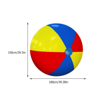 1ชิ้นชายหาดสระว่ายน้ำเล่นบอลขนาดใหญ่พองที่มีสีสันบอลของเล่นสำหรับเด็ก