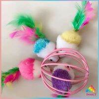 บอลกรงหนู บอลของเล่นแมว ( คละสี )  Cat toy มีสินค้าพร้อมส่ง Sweet.T