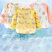 Baby Long Sleeves Bibs Waterproof Infant Feeding Cloth Cute Cartoon Double Layers Children 39;s Food Smock Baby Washable Apron Bibs