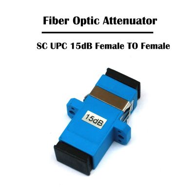 【CW】 5 Pieces/Lot SC/UPC Female to Fixed Flange Fiber Optic Attenuator 15dB SM Single Mode Simplex FTTH Ethernet Networking