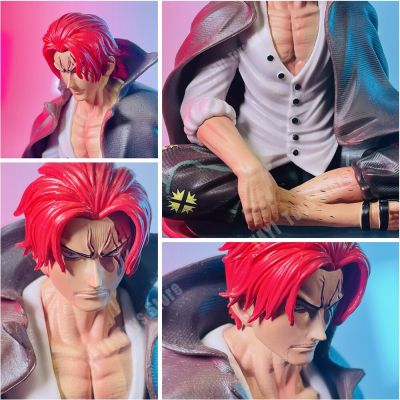 ZZOOI New One Piece GK Shanks Anime Figure Chronicle Master Stars Plece BT Sitting Posture Action Figure Pvc Collection Model Toys