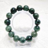 (JB11) สร้อยข้อมือ ปะคำหยก พม่าแท้ Jadeite Type A  ขนาด Size 13.5-14 mm.