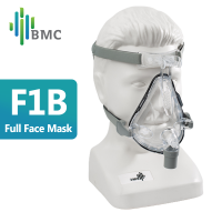 หน้ากากช่วยหยุดหายใจขณะหลับสำหรับมาส์กหน้าสำหรับ Masker Full Face CPAP อัตโนมัติ Masker Full Face F1B BMC ป้องกันอาการนอนกรน CPAP BIPAP