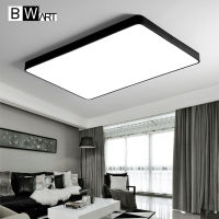 BWART Modern LED ceiling lamp for the Office guest living study bed room Home Black white rectangle Decoration ceiling light