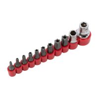 ชุดดอกบิตและดอกไขควงพร้อมอแดปเตอร์ชนิดมีรูกลาง  Hexlobe Tamper- Proof Bit Set 11Pcs