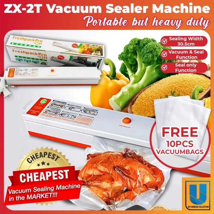 Vacuum Food Sealer Household Vacuum Seal Vaccum Packaging Machine ZX-2T ...