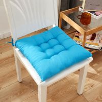 ◑❁℗ Square Chair Cushion Solid Color Thick Elastic Cushions Seat Cushion Modern Home Decor Outdoor Car Washable Pillow 40x40cm 쿠션 방석