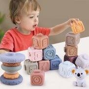 Silicone Build Block Baby Teether Toys For Babies From 0 12 Months Kids