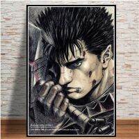 Kentaro Miura Berserk Japón อะนิเมะย้อนยุค Póster De Dibujos Animados Arte De La Pared Pintura Lienzo Imen Impresala De Estar Decoración Hogar ผ้าใบพิมพ์1ชิ้นกรอบไม้ด้านในหรือ (ภาพสามารถปรับแต่งได้)