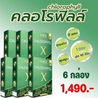 MiNE CHLOROPHYLL X มายน์ คลอโรฟิลล์ เอ็กซ์ ดีท็อก ดีท็อกซ์ Detox ลำไส้ อาหารเสริมช่วยขับถ่าย อาหารเสริมแก้ท้องผูก ล้างสารพิษ 6 กล่อง