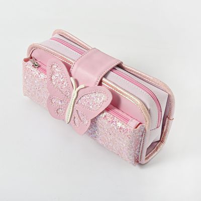 ✧ Splittable Butterfly cute pencil case Girl pencil bag kawaii pen case gifts for children Student pen bag School supplies storage